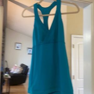 Lululemon tank top, size 8, turquoise blue, great condition